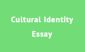 Cultural Identity Essay Writing Guide